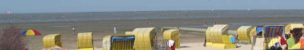 Cuxhavener Strand im Sommer